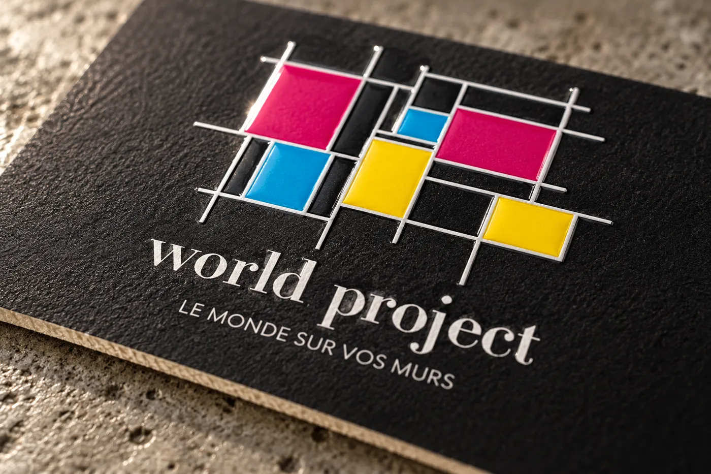 Simulation des cartes de visite World Project