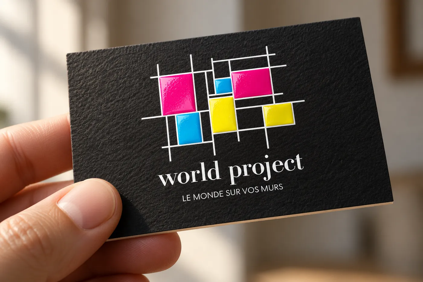 Simulation des cartes de visite World Project